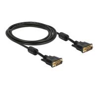 DeLOCK 83190 Cable DVI 2 m DVI-D Negro - Cables DVI (2 m, DVI-D, DVI-D, Macho, Macho, Oro)