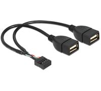 Delock 83292 cable USB 0,2 m Negro