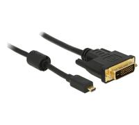 Delock 83585 Video Cable Adapter - Video Cable Adapters (Micro-HDMI, DVI-D, Male