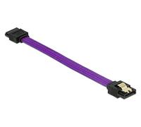 DeLOCK 83688 Cable de SATA 0,1 m SATA 7-Pin Púrpura - Cable SATA (0,1 m, SATA III, SATA 7-Pin, SATA 7-Pin, Male Connector/Male Connector, Púrpura)