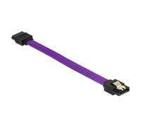 DeLOCK 83688 Cable de SATA 0,1 m SATA 7-Pin Púrpura - Cable SATA (0,1 m, SATA III, SATA 7-Pin, SATA 7-Pin, Male Connector/Male Connector, Púrpura)