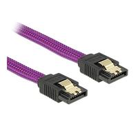DeLOCK 83692 Cable de SATA 1 m SATA 7-Pin Púrpura - Cable SATA (1 m, SATA III, SATA 7-Pin, SATA 7-Pin, Male Connector/Male Connector, Púrpura)
