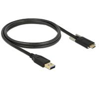 DeLOCK 83718 - Cable USB (1 m, USB A, USB C, 3.1 (3.1 Gen 2), Male connector / Male connector, Negro)