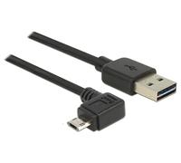 DeLOCK 83847 - Cable USB (0,5 m, USB A, Micro-USB B, 2.0, Male connector / Male connector, Negro)