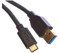 Delock 83870 Cable SuperSpeed USB 10 Gbps (USB 3.2 Gen 2) Tipo-A a USB Type-C™ de 1 m, Male connector/Male connector, Negro)