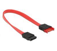 Delock 83952 cable de sata 0,2 m sata 7-pin negro, rojo