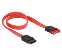DeLOCK 83953 Cable de SATA 0,3 m SATA 7-Pin Negro, Rojo - Cable SATA (0,3 m, SATA III, SATA 7-Pin, SATA 7-Pin, Male Connector/Female Connector, Negro, Rojo)