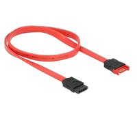Delock 83954 cable de sata 0,6 m sata 7-pin negro, rojo