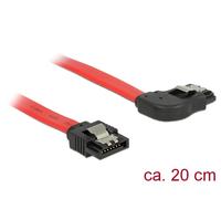 Delock 83967 cable de sata 0,2 m sata 7-pin negro, rojo