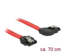 Delock 83970 cable de sata 0,7 m sata 7-pin negro, rojo
