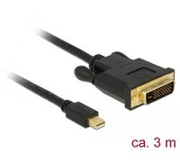Delock 83990 3m mini displayport dvi-d negro - adaptador de cable de v