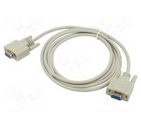 Cable serie RS-232 D-Sub 9 hembra a hembra DeLOCK 1,8 m beige