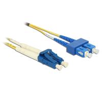 Delock 84802 cable de fibra óptica e infiniband 5 m 2x lc 2x sc amari