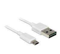 DeLOCK 84805 - Cable USB (0,2 m, USB A, Micro-USB B, 2.0, 480 Mbit/s, Blanco)
