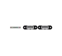 DeLOCK 84839 - Cable USB (0,25 m, 2 x USB A, 2.0, Female connector / Female connector, 480 Mbit/s, Negro)