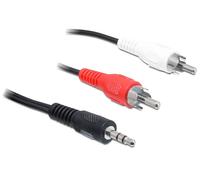 Delock 84942 cable de audio 3 m 3,5mm 2 x rca negro, rojo, blanco
