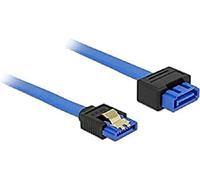 DeLOCK 84973 cable de SATA 0,5 m SATA 7-pin Negro, Azul - Cable SATA (0,5 m, SATA III, SATA 7-pin, SATA 7-pin, Male connector / Female connector, Negro, Azul)