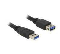 DeLOCK 85058 - Cable USB (5 m, USB A, USB A, 3.0 (3.1 Gen 1), Male Connector/Female Connector, Negro)