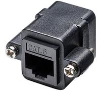DeLOCK 85124 adaptador de cable RJ-45 Negro - Adaptador para cable (RJ-45, RJ-45, Female connector / Female connector, Negro)