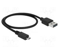 85156 Cable USB 2.0 chapado en oro 500mm negro 24AWG,28AWG 480Mbps DELOCK