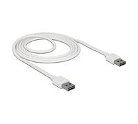 DeLOCK 85194 - Cable USB (2 m, USB A, USB A, 2.0, Male connector / Male connector, Blanco)