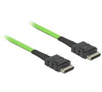 Delock 85211 cable de señal 0,5 m negro, verde