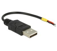 Delock 85250 cable usb usb 2.0 0,1 m usb a negro