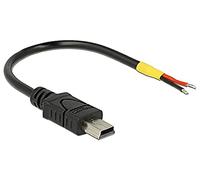 DeLOCK 85251 - Cable USB (0,1 m, Mini-USB B, 2.0, Male connector / Male connector, Negro)