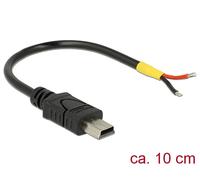 DeLOCK 85251 - Cable USB (0,1 m, Mini-USB B, 2.0, Male connector / Male connector, Negro)