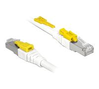 DeLOCK 85335 - Cable de red (5 m, Cat6a, S/FTP (S-STP), RJ-45, RJ-45, Blanco)