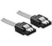 Delock 85340 cable de sata 0,2 m sata 7-pin negro, transparente
