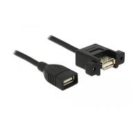 DeLOCK 85459 - Cable USB (0,5 m, USB A, USB A, 2.0, 480 Mbit/s, Negro)