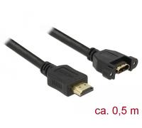Delock 85463 cable hdmi 0,5 m hdmi tipo a (estándar) negro