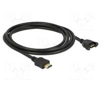 Delock 85464 cable hdmi 2 m hdmi tipo a (estándar) negro