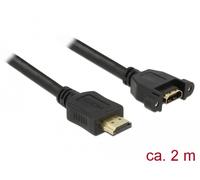 Delock 85464 cable hdmi 2 m hdmi tipo a (estándar) negro