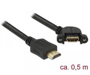 Delock 85467 cable hdmi 0,5 m hdmi tipo a (estándar) negro
