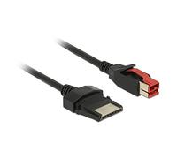 DeLOCK 85477 - Cable (1 m, Male connector / Male connector, PoweredUSB, Negro)