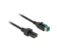 DeLOCK 85486 - Cable (5 m, Male connector / Male connector, PoweredUSB, Negro)