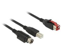 DeLOCK 85487 1m USB B Macho Macho Negro - Cable USB (1 m, USB B, 2.0, 480 Mbit/s, Negro)