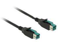 DeLOCK 85496 - Cable (5 m, Male connector / Male connector, PoweredUSB, PoweredUSB, Negro)