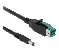 DeLOCK 85497 - Cable (1 m, Male connector / Male connector, PoweredUSB, Negro)