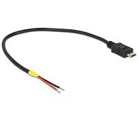DeLOCK 85541 0.2m Micro-USB B Macho Negro - Cable USB (0,2 m, Micro-USB B, 2.0, Negro)