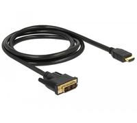Delock HDMI to DVI 18+1 Cable Bidirectional Video Cable Adapter 1.5m