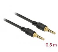 Cable de audio estéreo DeLock 85592 jack 3,5 mm macho/macho 0,5 m