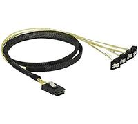 DeLOCK 85687 85687 Interfaz de cable/adaptador 1 x Mini SAS SFF-8087 4 x SATA de 7 pines Negro - Amarillo
