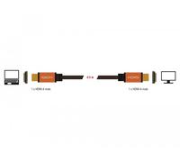 Delock Cable HDMI de alta velocidad 48 Gbps 8K 60 Hz 0,5 m