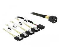 Cable Adaptador DeLOCK 85732 Mini SAS HD SFF-8643 a 4x SATA 6 Gb/s 1 m