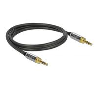 Delock 85785 cable de audio 1 m 3,5mm negro, gris