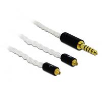 Delock 85846 cable de audio 1,2 m 4.4mm 2x mmcx blanco