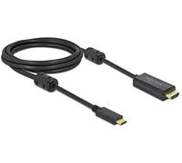 Delock 85970 adaptador de cable de vídeo 2 m usb tipo c hdmi negro